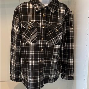 Black and White Plaid Jacket